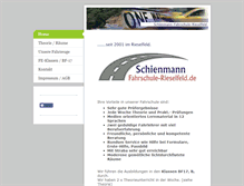 Tablet Screenshot of fahrschule-rieselfeld.de